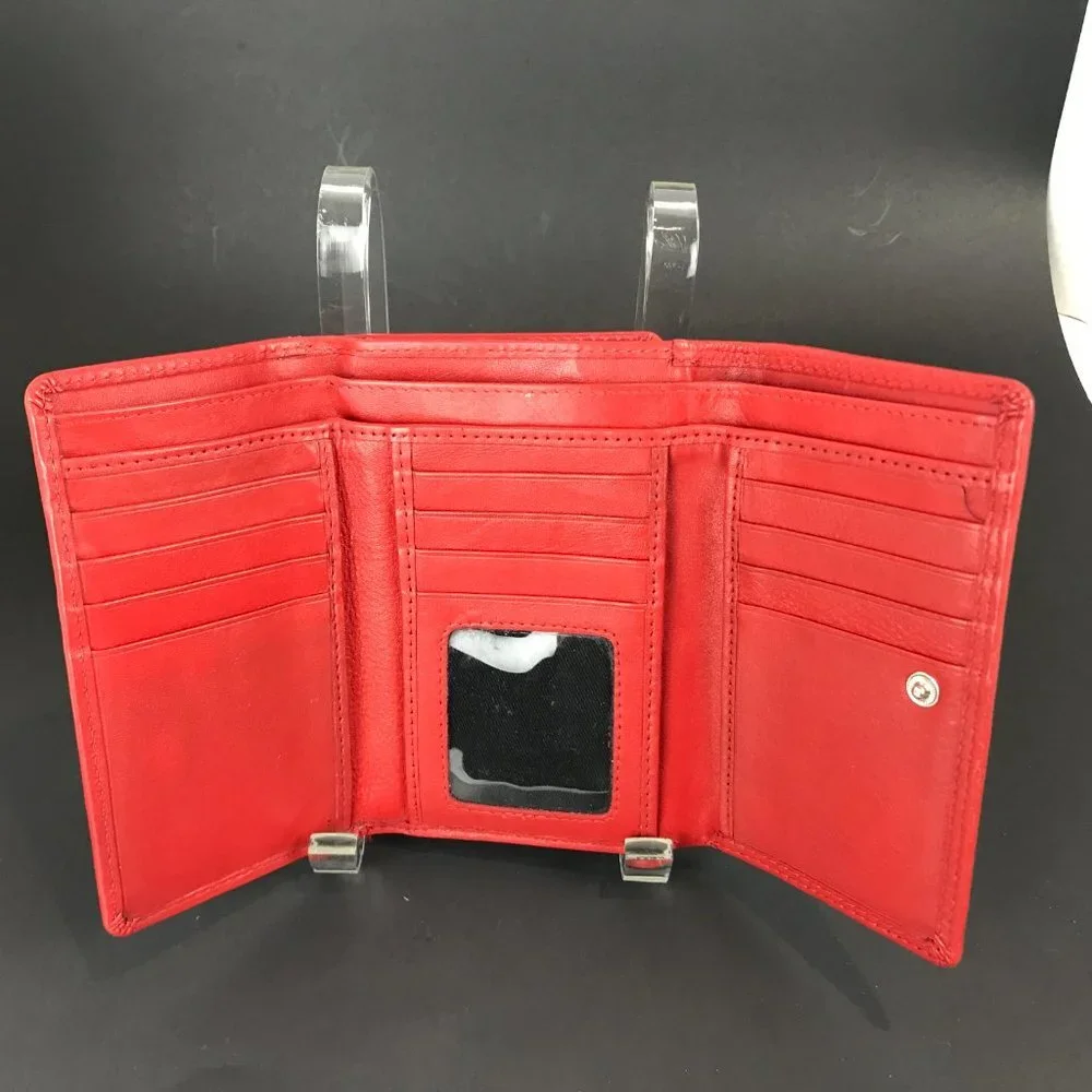 Red Christopher Kon leather wallet